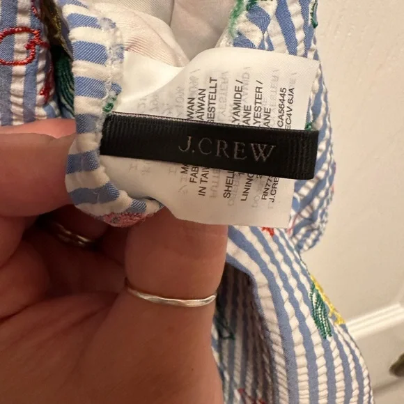 J. Crew Striped One Piece Swimsuit - Picture 6 of 9